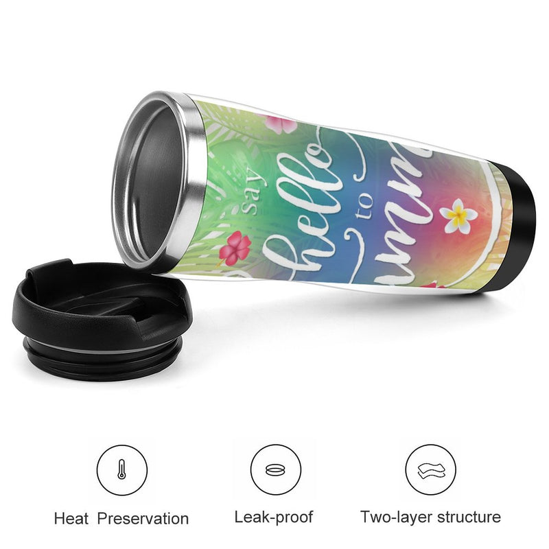 Stainless Steel Tumbler Sport Drink Bottle Travel Mug 380L T014