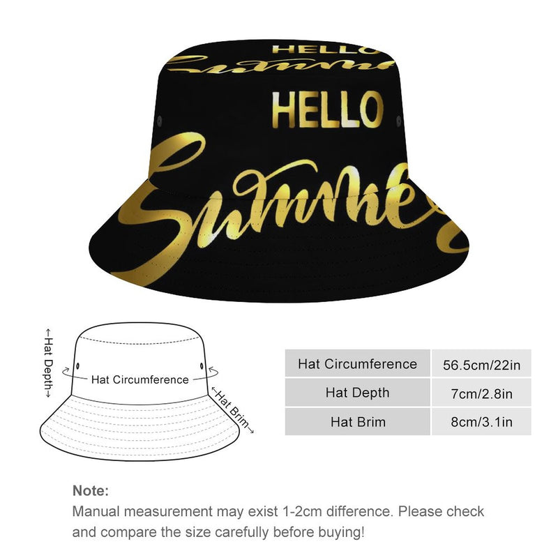 Bucket Hats Fisherman Sun Cap for Women Men H019