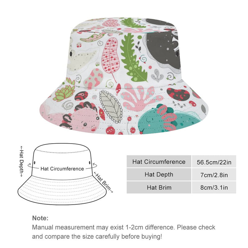 Bucket Hats Fisherman Sun Cap for Women Men H038