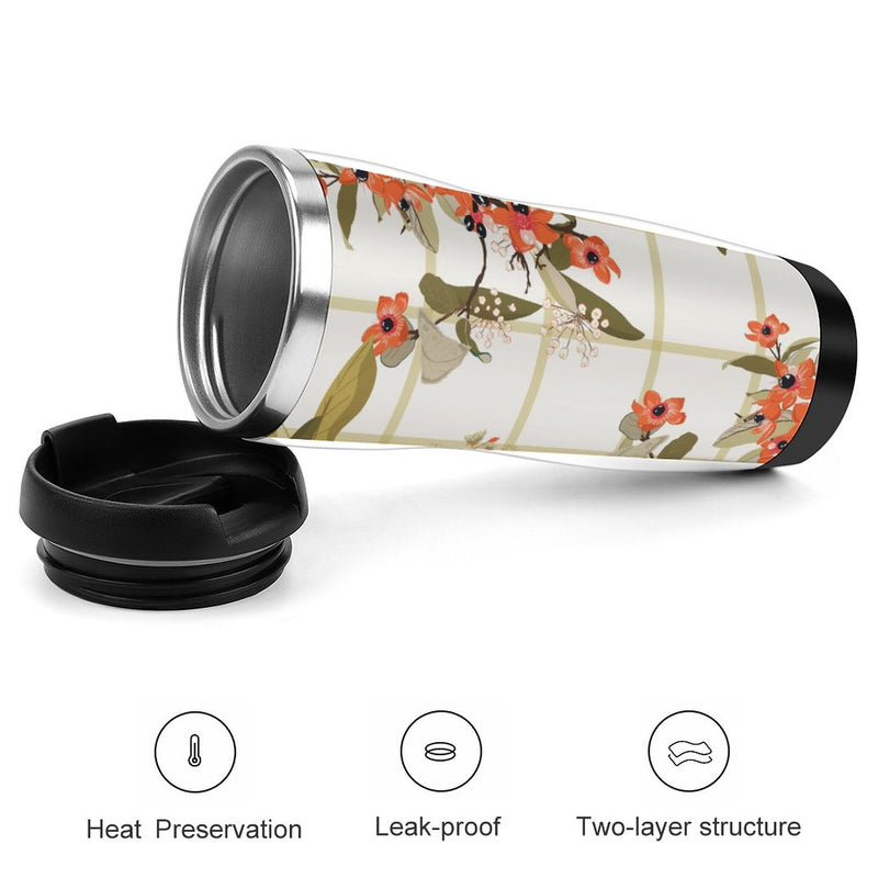 Stainless Steel Tumbler Sport Drink Bottle Travel Mug 380L T082