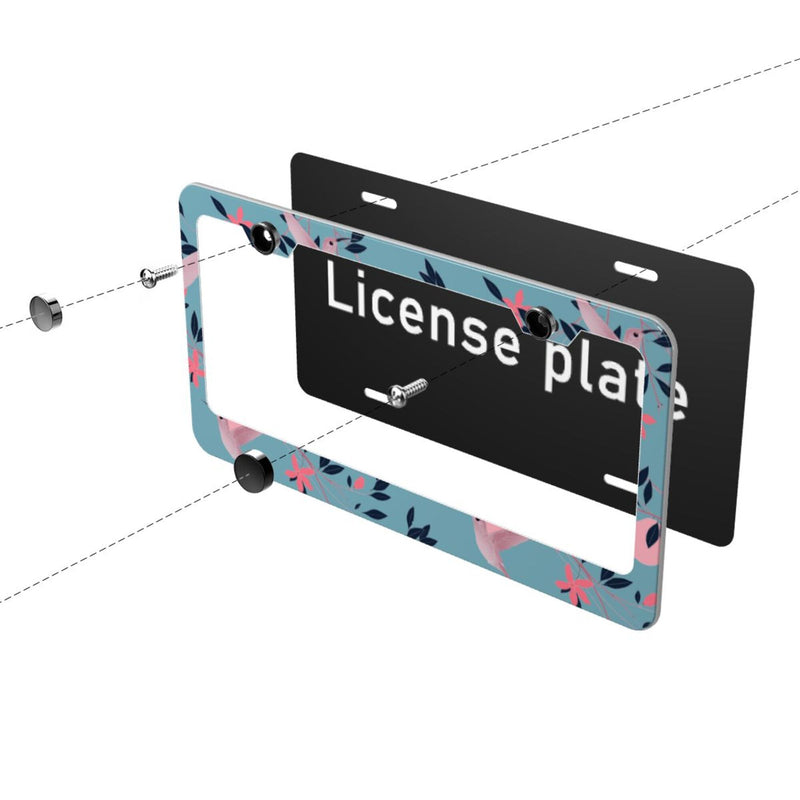 Personalise License Plate Frame for Men Women Car Universal Stainless Steel Accessories D021