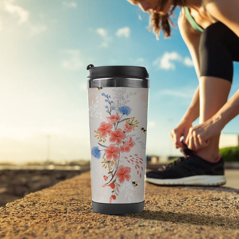 Stainless Steel Tumbler Sport Drink Bottle Travel Mug 380L T083