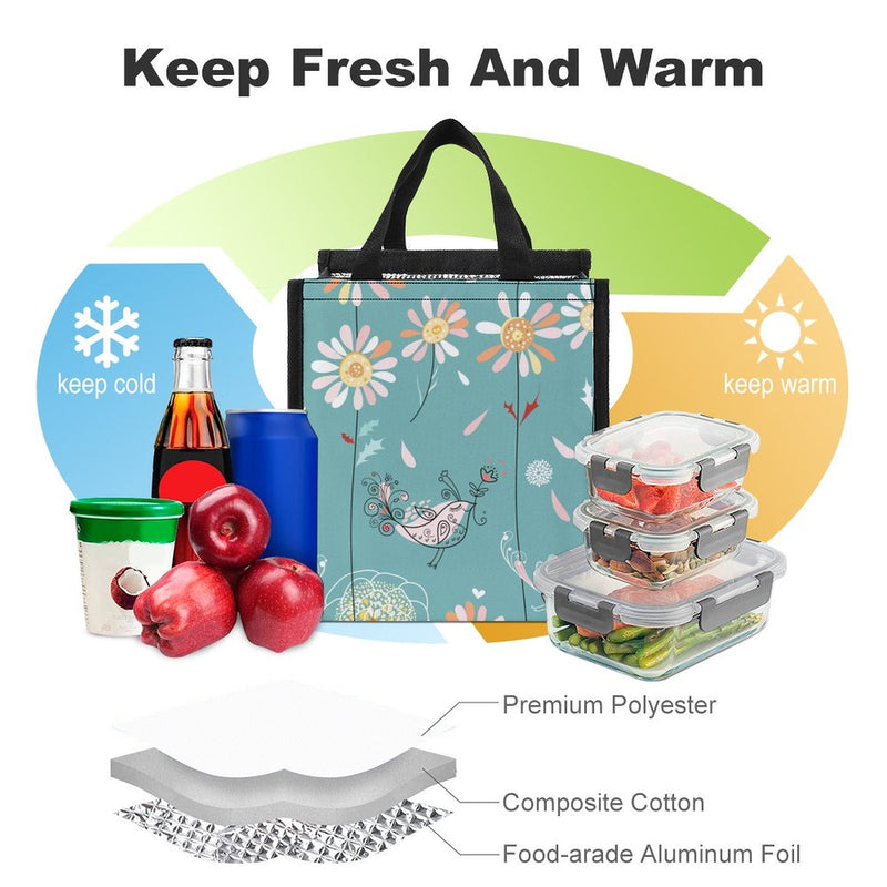 Lunch Bag for Men Women Portable Handbag for Work Picnic L006