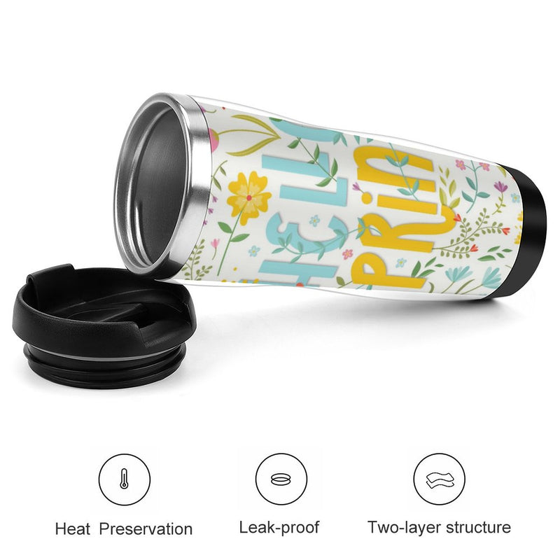 Stainless Steel Tumbler Sport Drink Bottle Travel Mug 380L T066