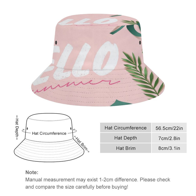 Bucket Hats Fisherman Sun Cap for Women Men H024