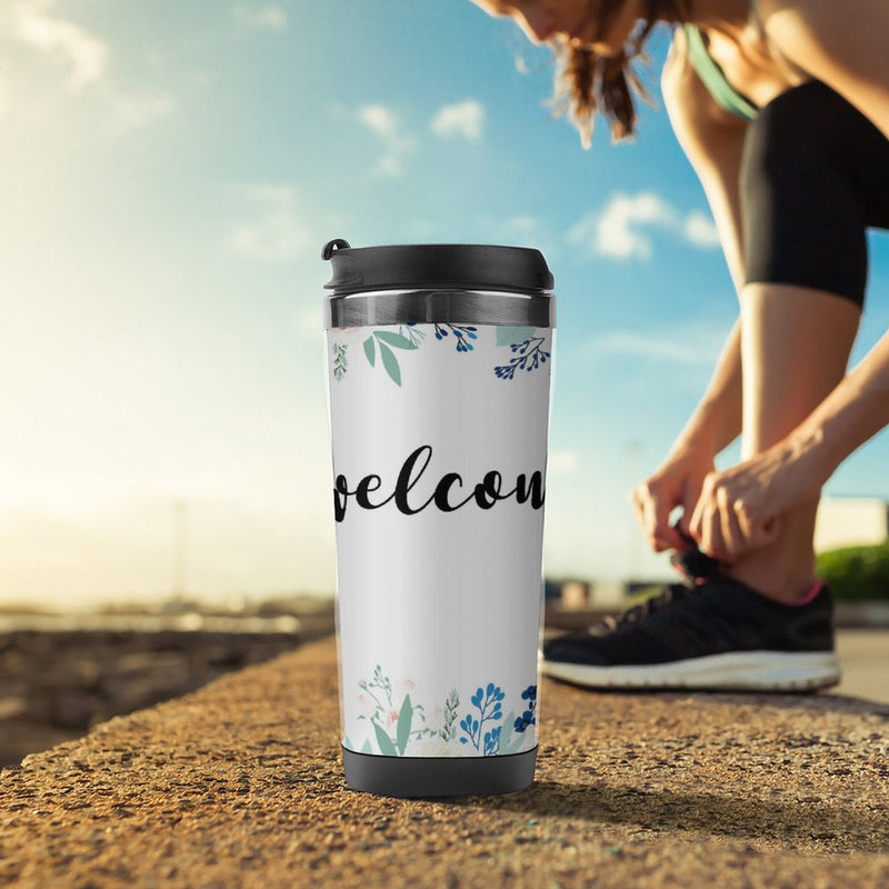 Stainless Steel Tumbler Sport Drink Bottle Travel Mug 380L T029