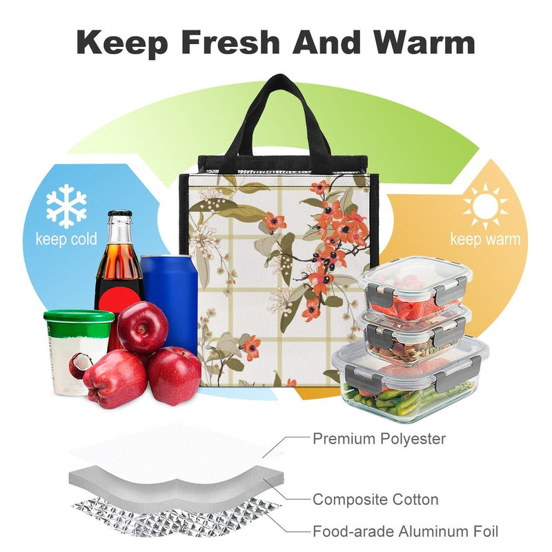 Lunch Bag for Men Women Portable Handbag for Work Picnic L082