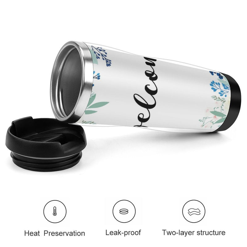 Stainless Steel Tumbler Sport Drink Bottle Travel Mug 380L T029