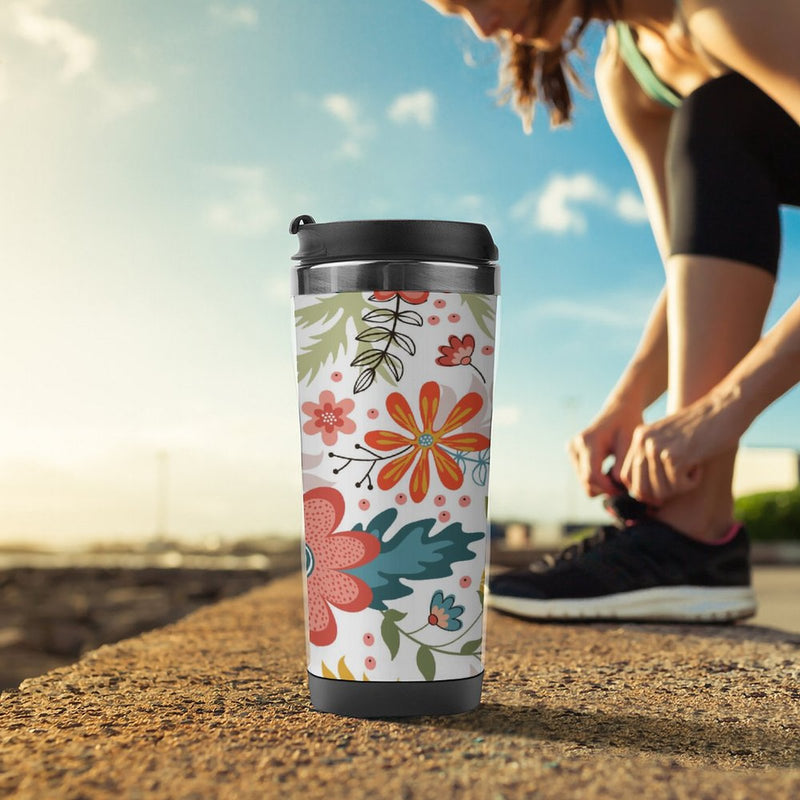 Stainless Steel Tumbler Sport Drink Bottle Travel Mug 380L T055