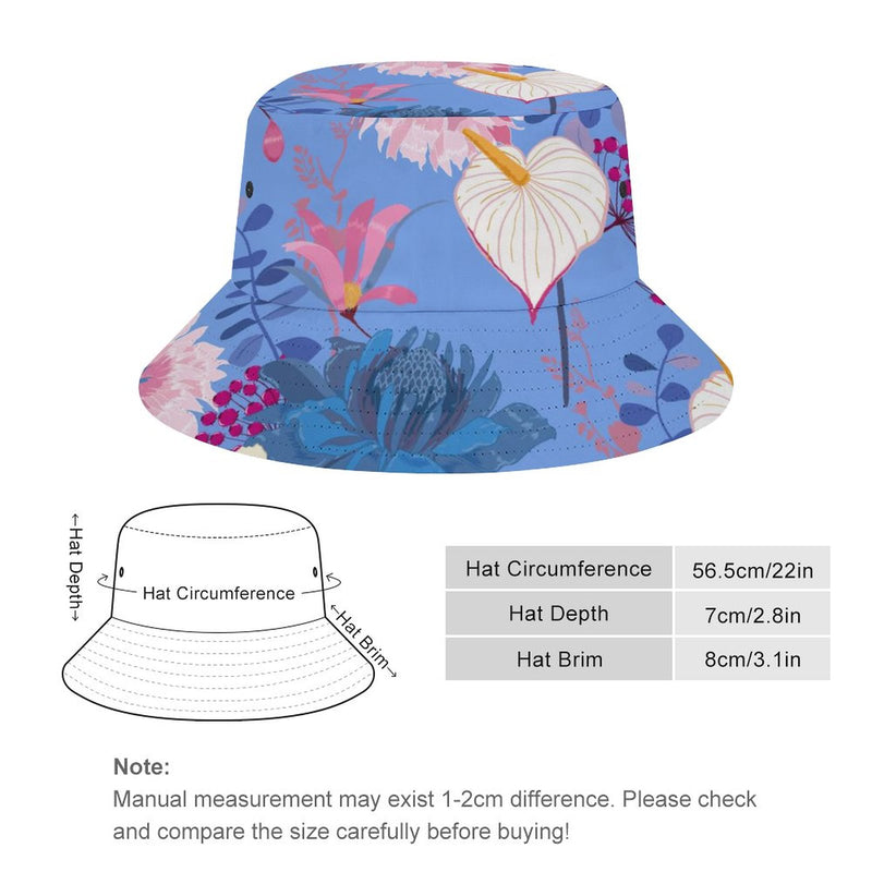 Bucket Hats Fisherman Sun Cap for Women Men H053