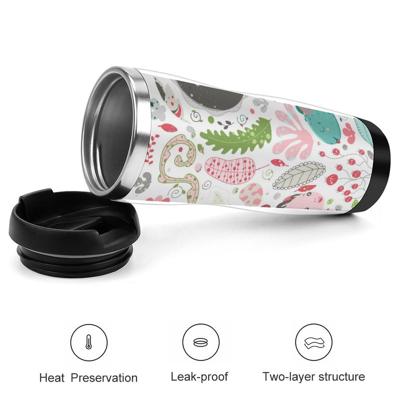 Stainless Steel Tumbler Sport Drink Bottle Travel Mug 380L T038