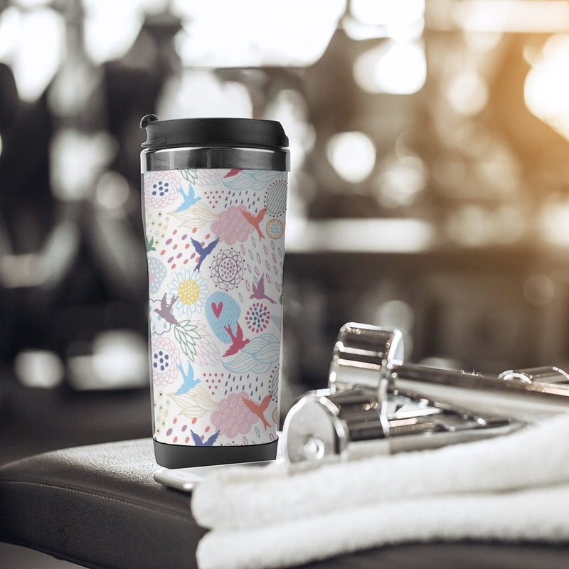 Stainless Steel Tumbler Sport Drink Bottle Travel Mug 380L T074