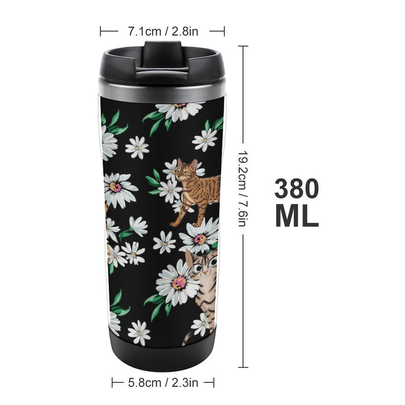 Stainless Steel Tumbler Sport Drink Bottle Travel Mug 380L T093