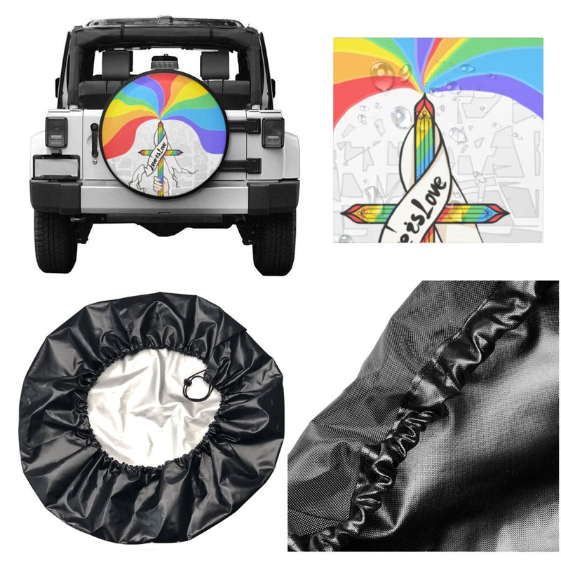 Spare Tire Cover For Rv Trailer Waterproof Wheel Cover Fit For Rv Suv Truck Travel Trailer N026