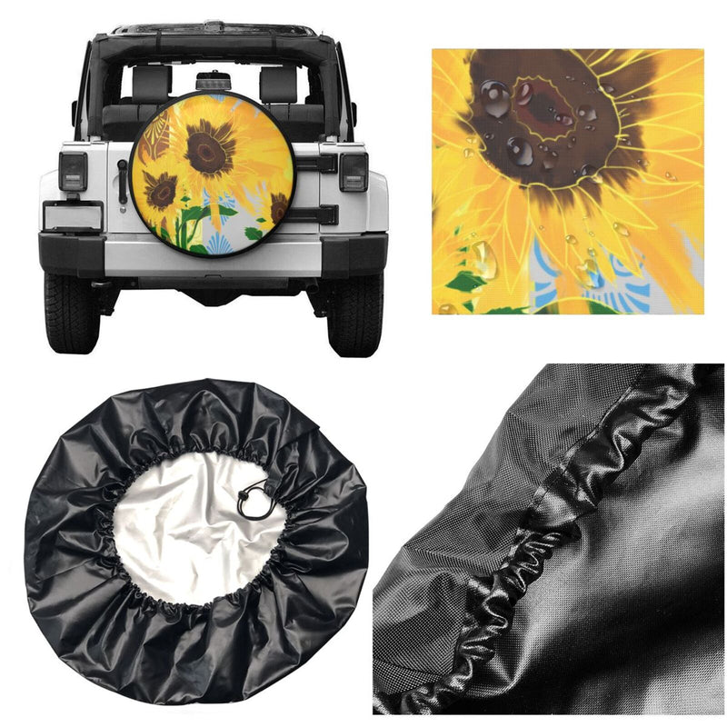 Spare Tire Cover For Rv Trailer Waterproof Wheel Cover Fit For Rv Suv Truck Travel Trailer N097