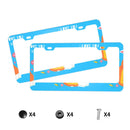 Personalise License Plate Frame for Men Women Car Universal Stainless Steel Accessories D098