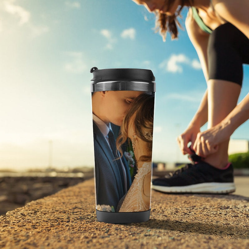 Stainless Steel Tumbler Sport Drink Bottle Travel Mug 380L T099