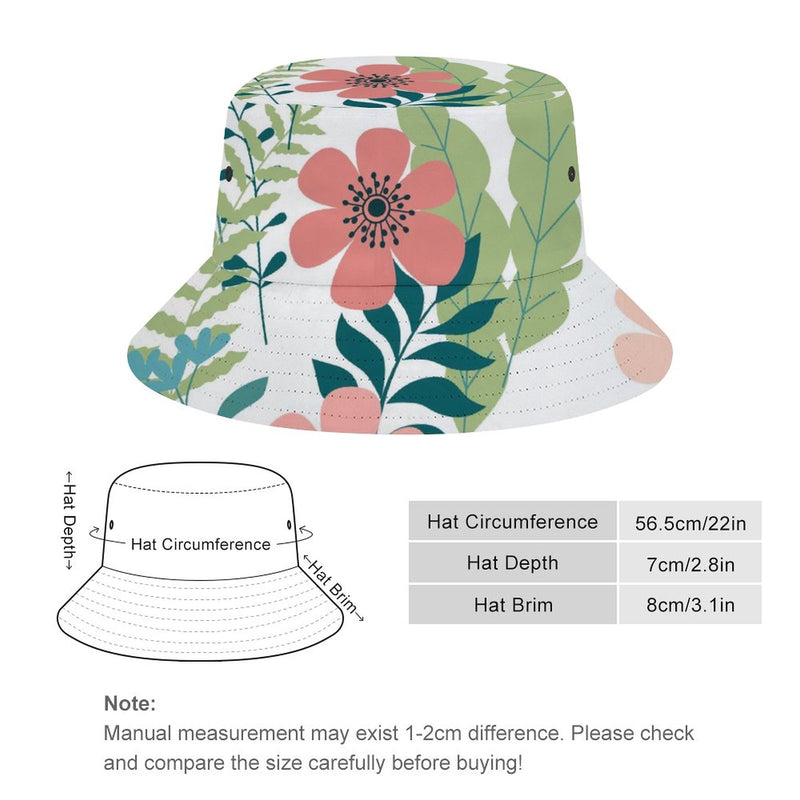 Bucket Hats Fisherman Sun Cap for Women Men H070