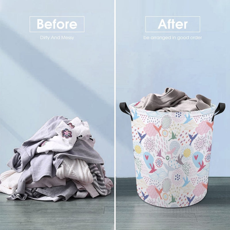 Waterproof Foldable Clothes Laundry Basket B074