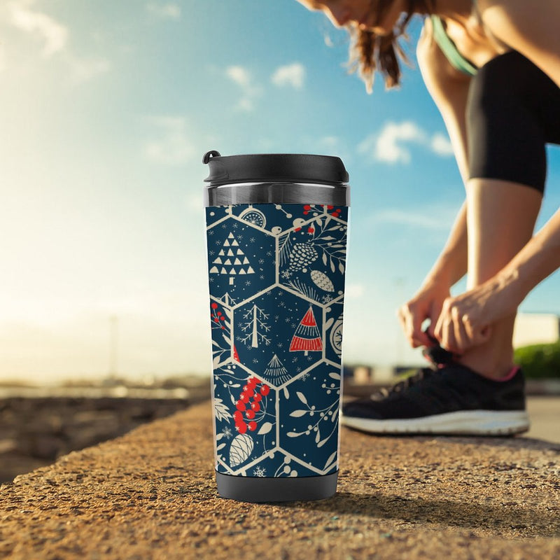 Stainless Steel Tumbler Sport Drink Bottle Travel Mug 380L T081