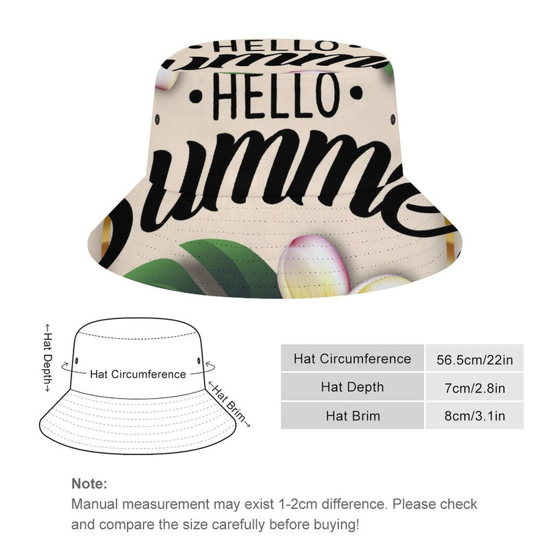 Bucket Hats Fisherman Sun Cap for Women Men H023