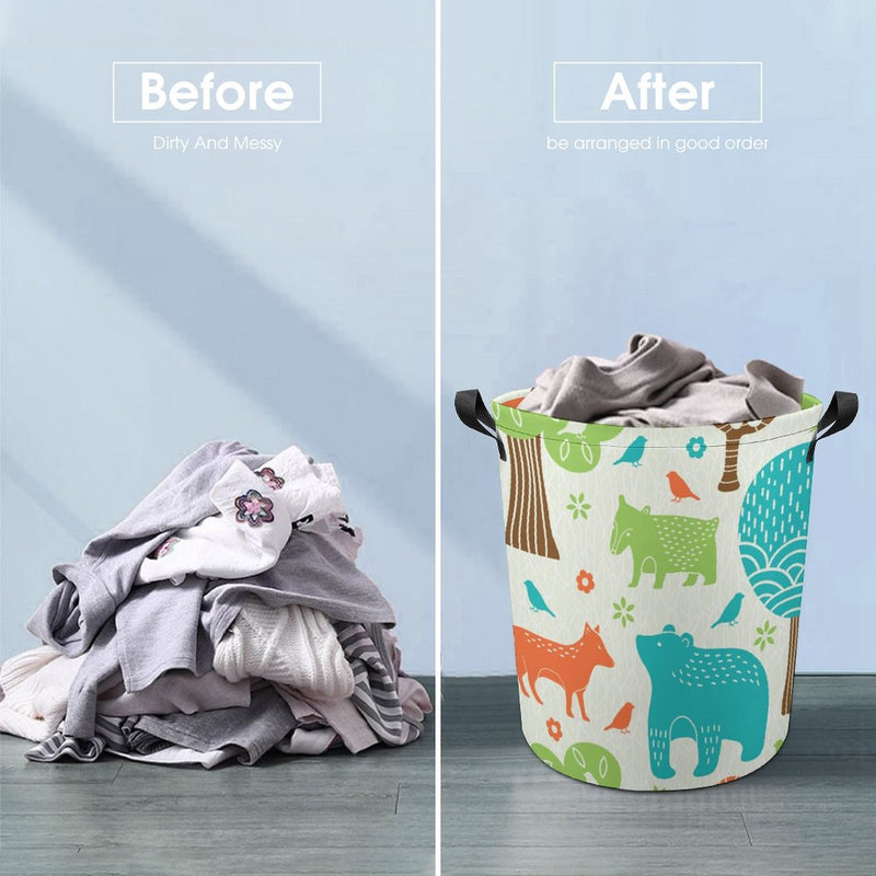 Waterproof Foldable Clothes Laundry Basket B043