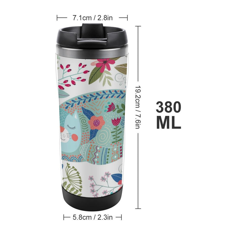 Stainless Steel Tumbler Sport Drink Bottle Travel Mug 380L T080