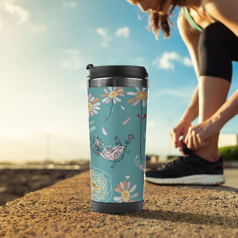 Stainless Steel Tumbler Sport Drink Bottle Travel Mug 380L T006