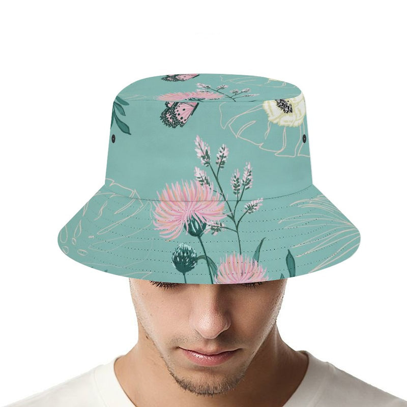 Bucket Hats Fisherman Sun Cap for Women Men H084