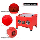 Bench Top Abrasive Blast Cabinet Sandblaster with Glass Viewing Windows