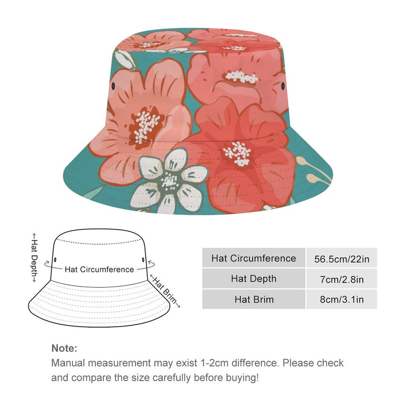 Bucket Hats Fisherman Sun Cap for Women Men H062