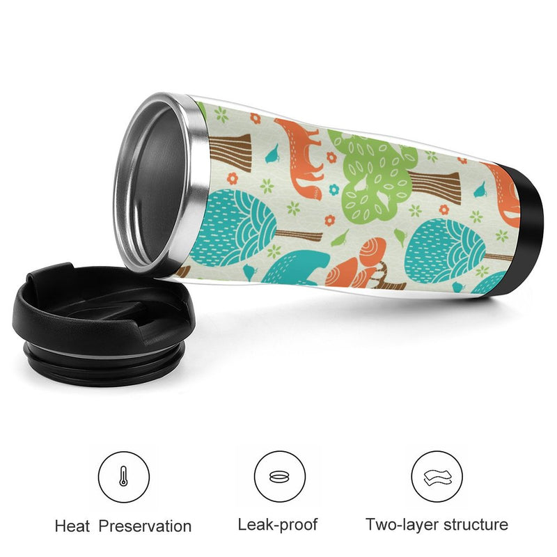 Stainless Steel Tumbler Sport Drink Bottle Travel Mug 380L T067