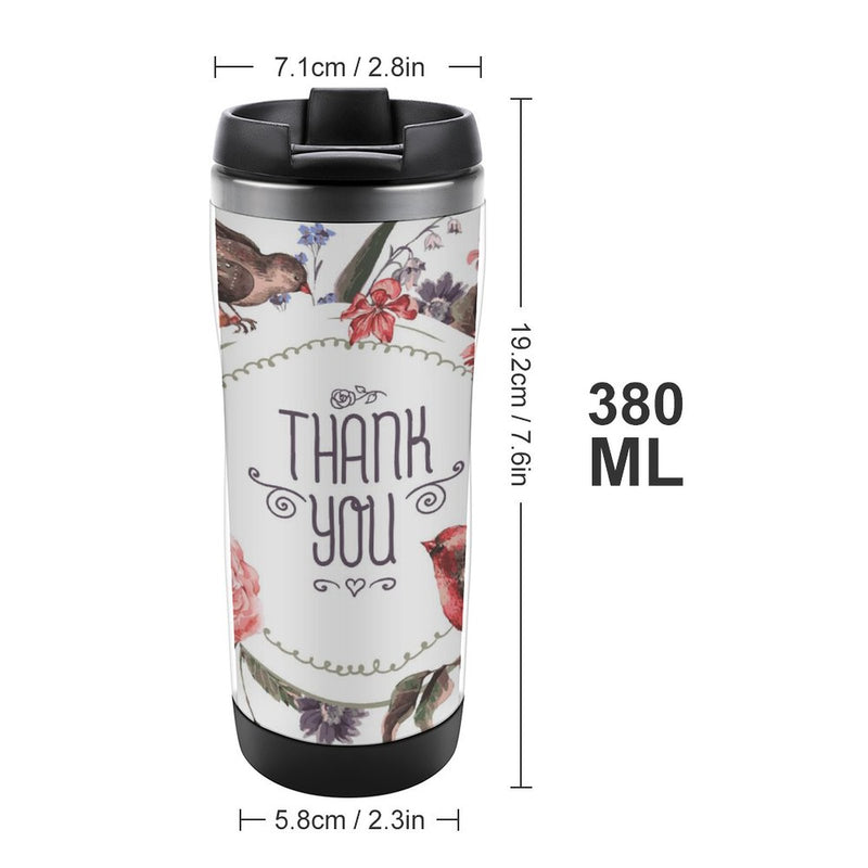 Stainless Steel Tumbler Sport Drink Bottle Travel Mug 380L T087