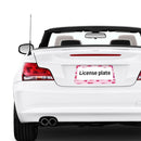 Personalise License Plate Frame for Men Women Car Universal Stainless Steel Accessories D046