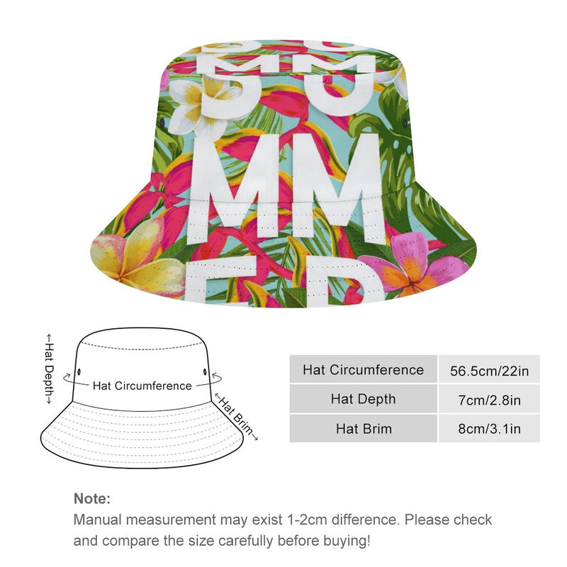 Bucket Hats Fisherman Sun Cap for Women Men H021