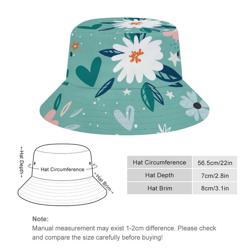 Bucket Hats Fisherman Sun Cap for Women Men H046