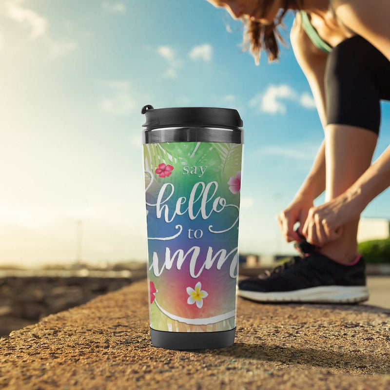 Stainless Steel Tumbler Sport Drink Bottle Travel Mug 380L T014