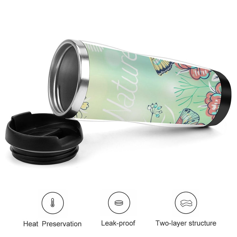 Stainless Steel Tumbler Sport Drink Bottle Travel Mug 380L T088