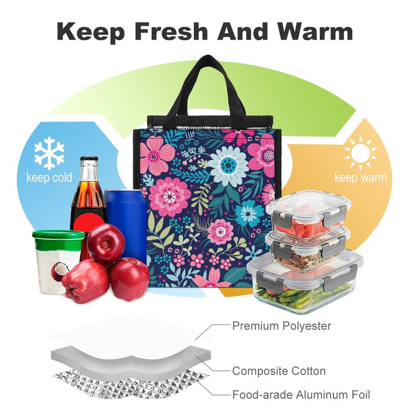 Lunch Bag for Men Women Portable Handbag for Work Picnic L004