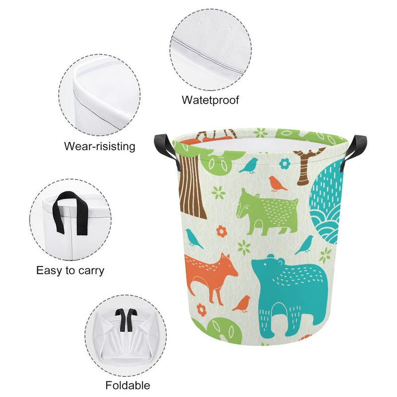 Waterproof Foldable Clothes Laundry Basket B043