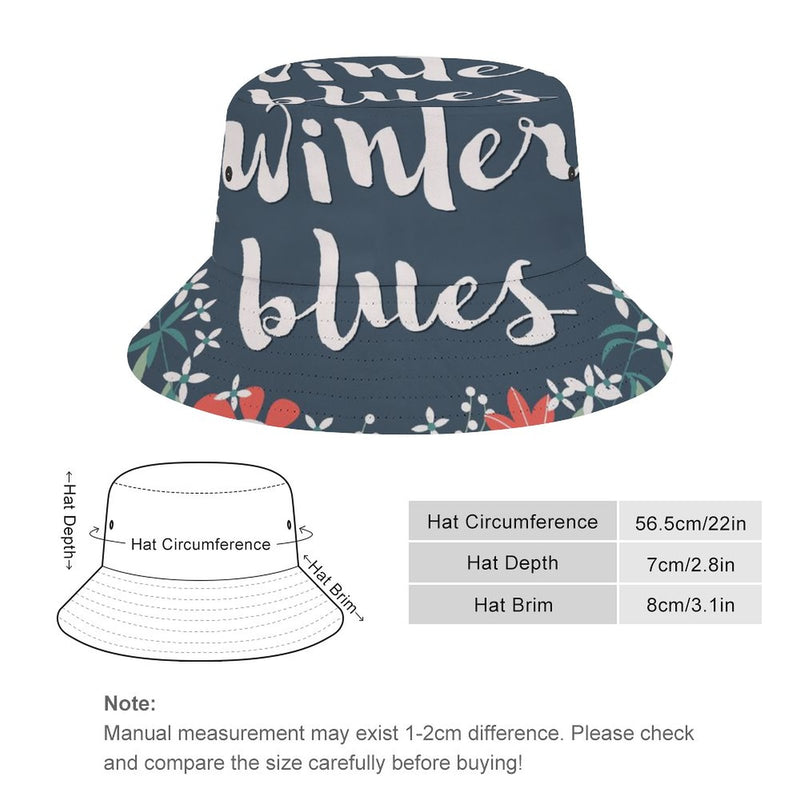 Bucket Hats Fisherman Sun Cap for Women Men H060