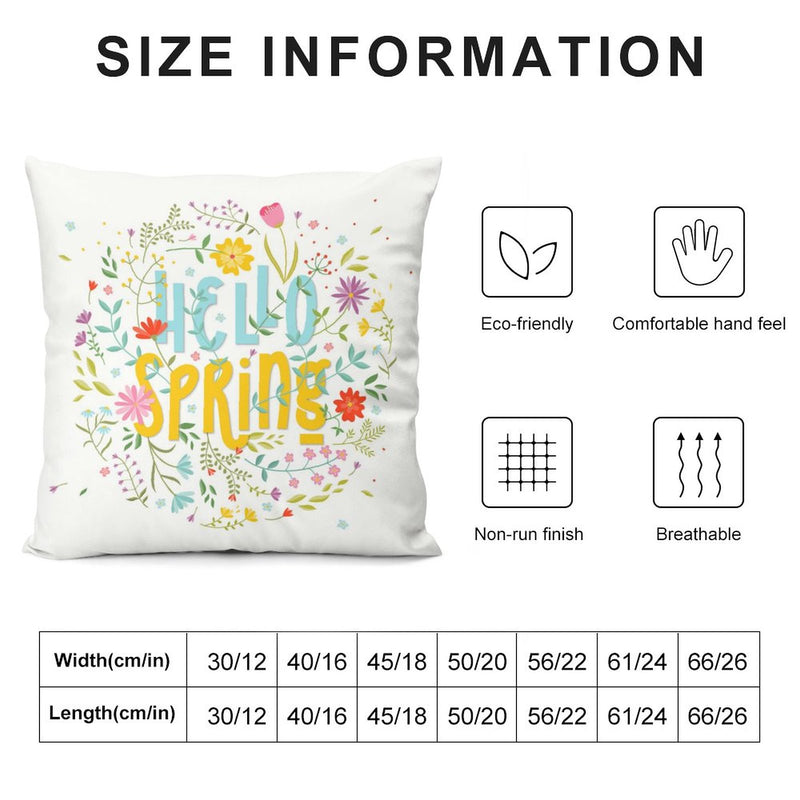 Pillow Case Sofa Throw Cushion Cover Home Decor Pillowcase 18x18 Inch P021