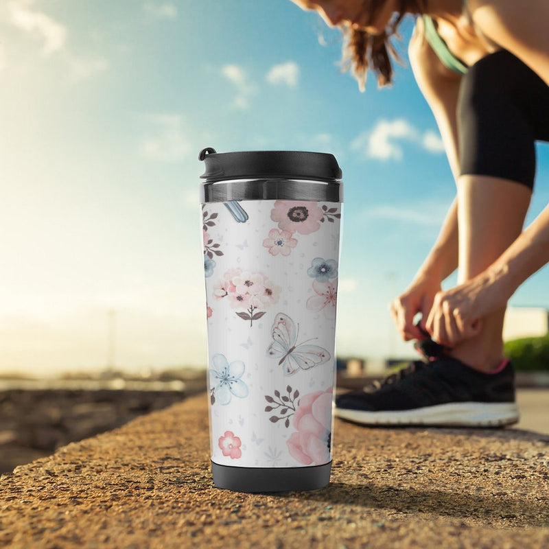 Stainless Steel Tumbler Sport Drink Bottle Travel Mug 380L T077