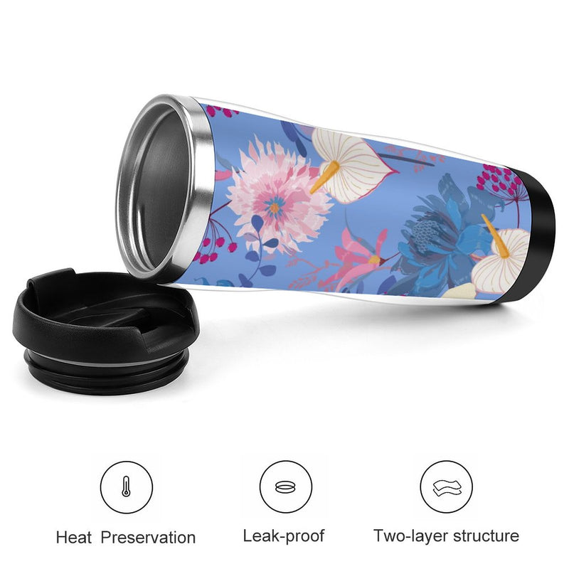 Stainless Steel Tumbler Sport Drink Bottle Travel Mug 380L T053