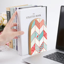 2 Pcs Wood Book Ends Non-Skid Book Stand B072