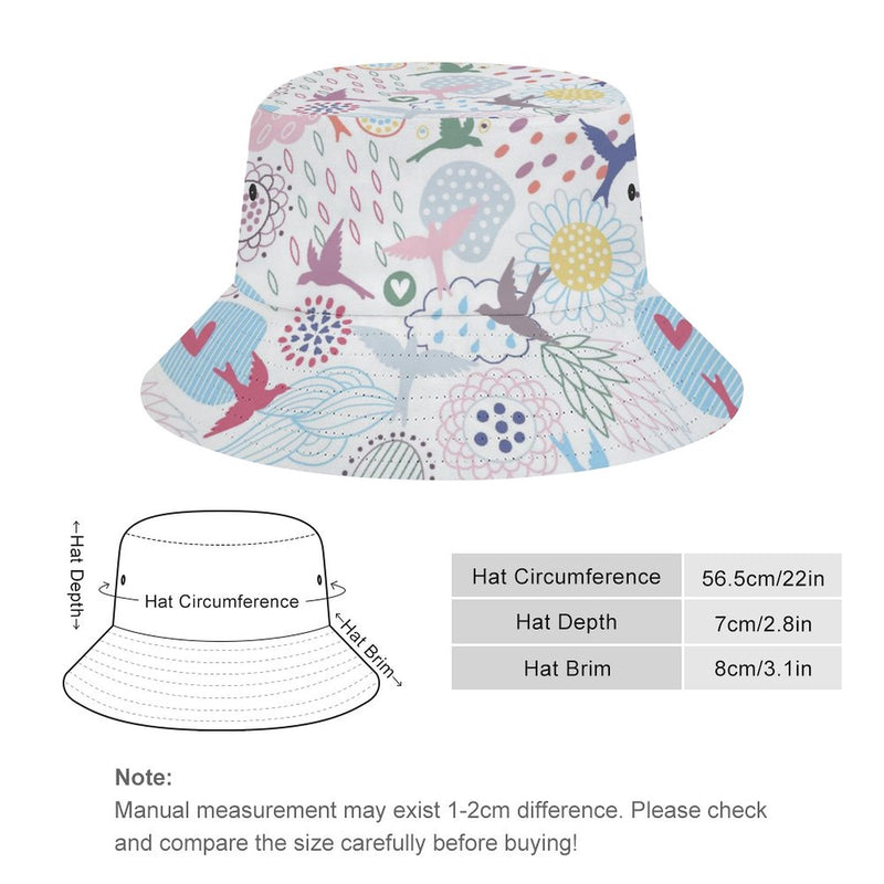 Bucket Hats Fisherman Sun Cap for Women Men H074