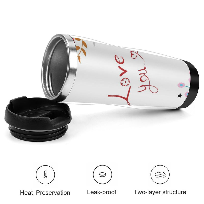 Stainless Steel Tumbler Sport Drink Bottle Travel Mug 380L T035