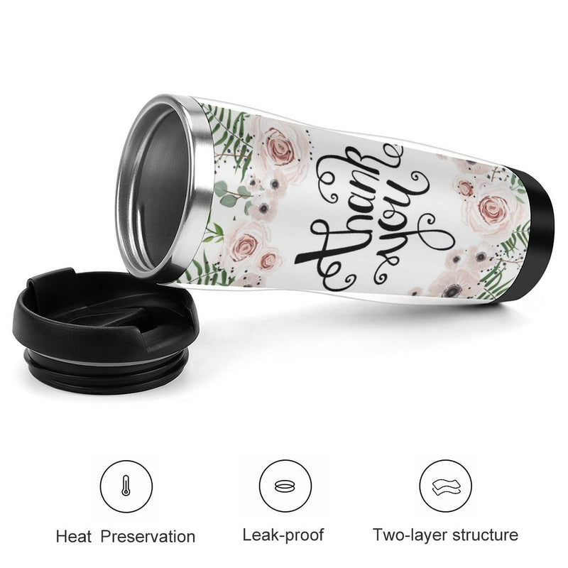 Stainless Steel Tumbler Sport Drink Bottle Travel Mug 380L T079