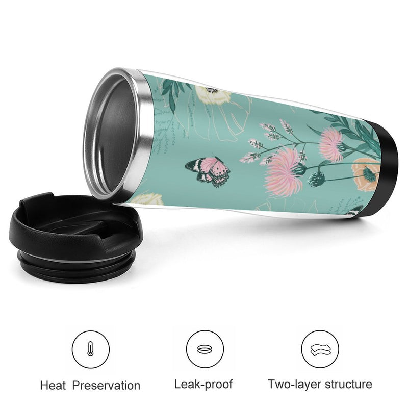 Stainless Steel Tumbler Sport Drink Bottle Travel Mug 380L T084