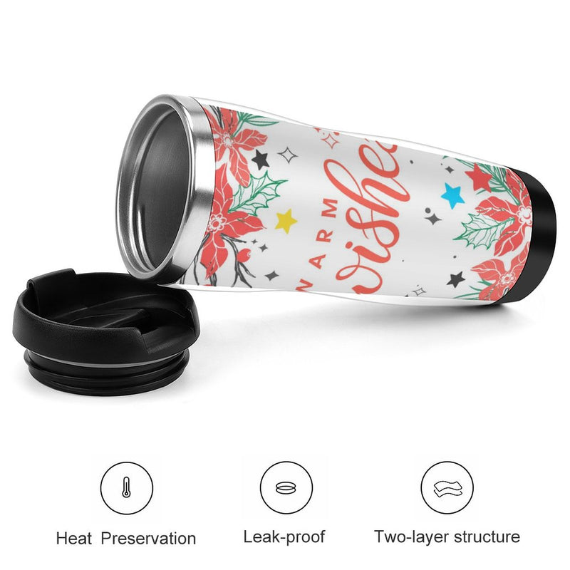 Stainless Steel Tumbler Sport Drink Bottle Travel Mug 380L T057